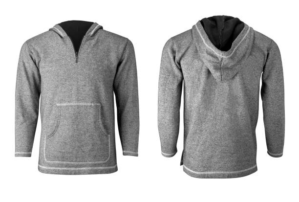 istock Grey hoodie or sweatshirt mockup isolated on white background 1176745281