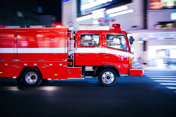 istock Firetruck in Japan - Emergency 1176747929