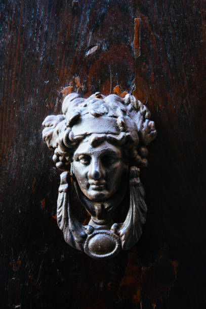istock brass door knocker, old town Lucca Italy 1176748374
