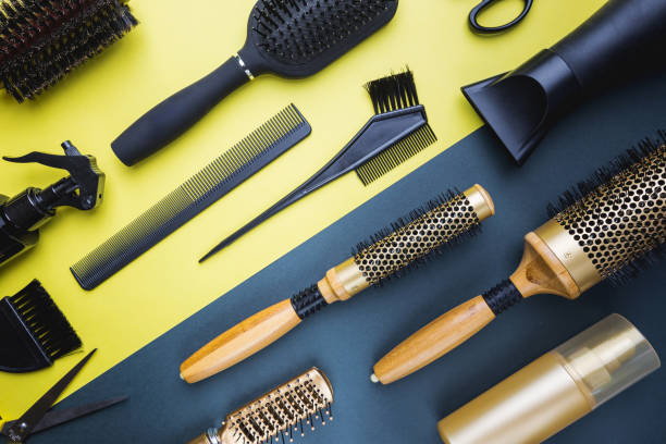 istock Various hair dresser tools 1176749940