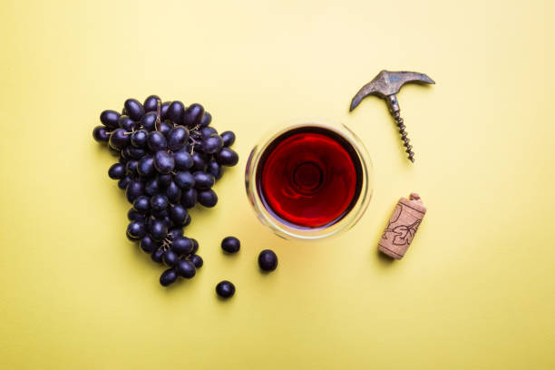 istock Red wine and ripe grapes 1176750092