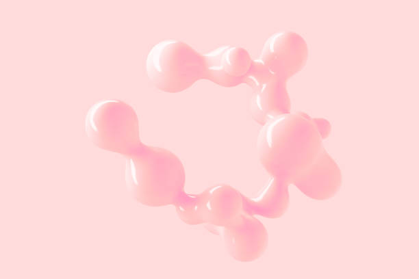 istock Abstract three-dimensional background of many spheres separated from each other and resembling drops 3D illustration 3D rendering 1176751152