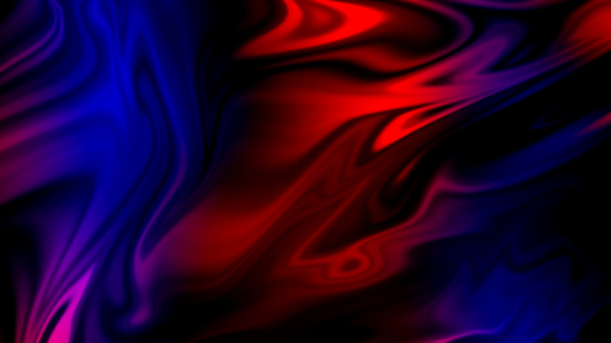 Colorful Neon Wave Smoke Pattern Abstract Flame Marble Red Blue Purple Background Distorted Macro Photography