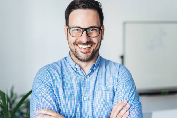 istock Happy smiling businessman 1176754593