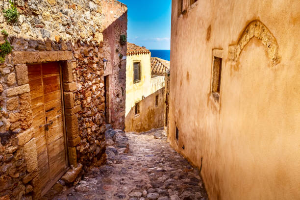istock Monemvasia old houses view in Peloponnese, Greece 1176757385