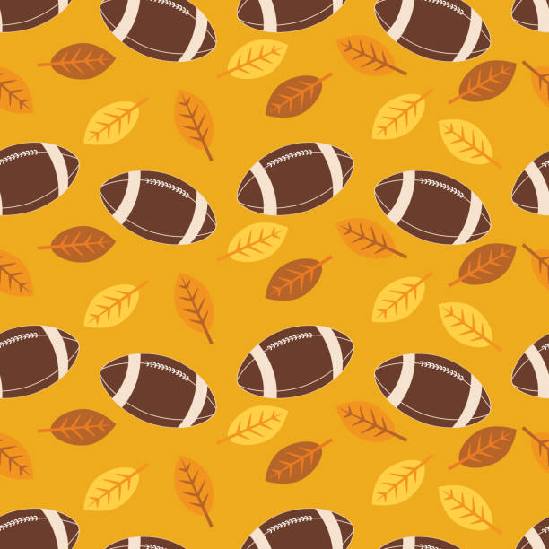 Fall Football Pattern 400+ Autumn Football Stock Illustrations, Royalty-Free Vector Graphics ...