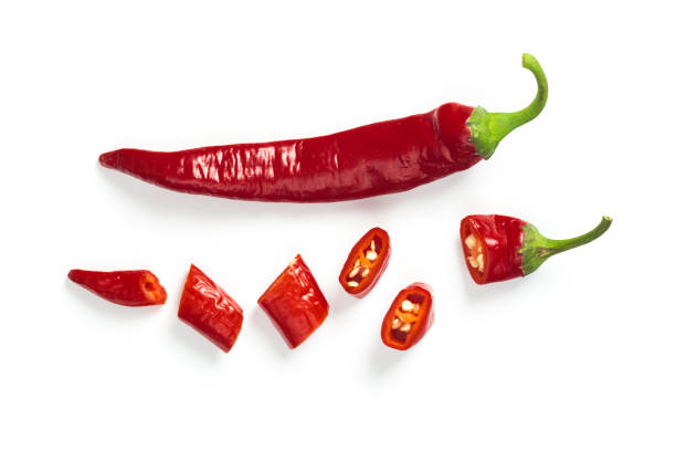 istock Red chili pepper isolated on a white background 1176771816