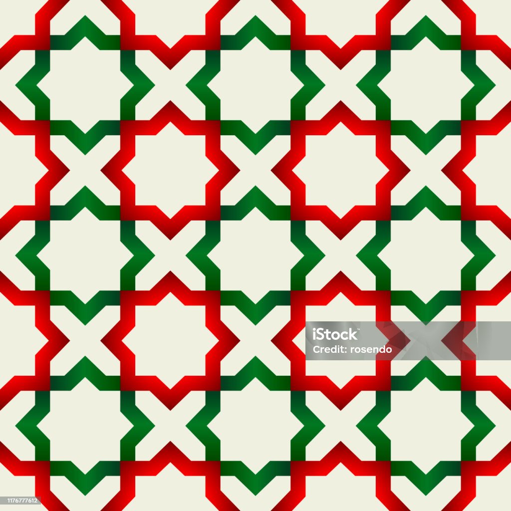 Seamless Geomatric Arabic Wallpaper With Star Shape Stock Illustration -  Download Image Now - iStock
