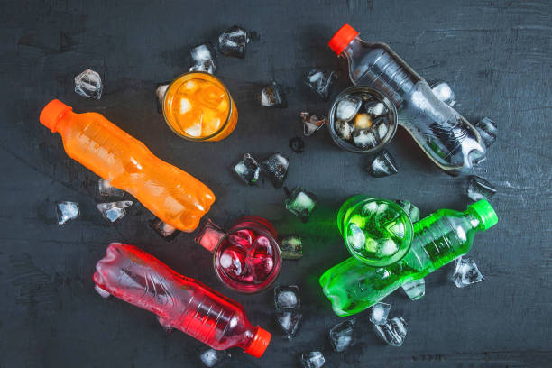 istock Soft drink And glass of soft drinks on the ice and refreshing 1176777754