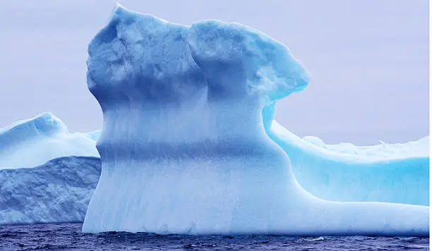 Photo of An image of an iceberg details