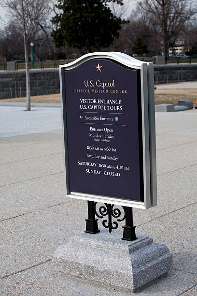 istock Visitor Sign at US Capitol Building, Washington DC 117677998