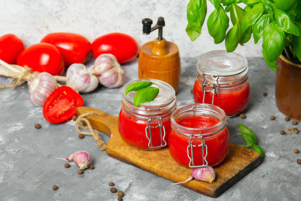 istock Tasty homemade tomato puree 1176784328