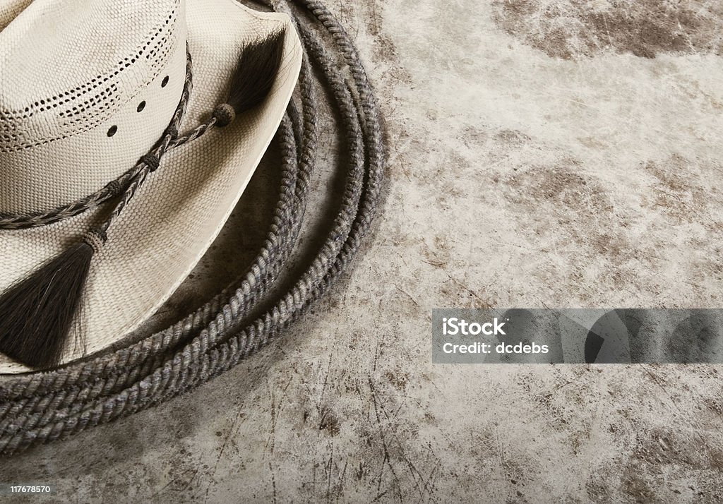 Лассо и Ковбойская шляпа - Стоковые фото Ковбойская шляпа роялти-фр�и
