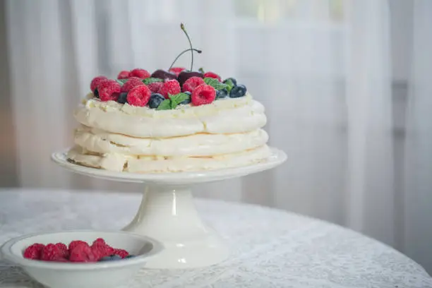 Photo of Homemade Pavlova cake