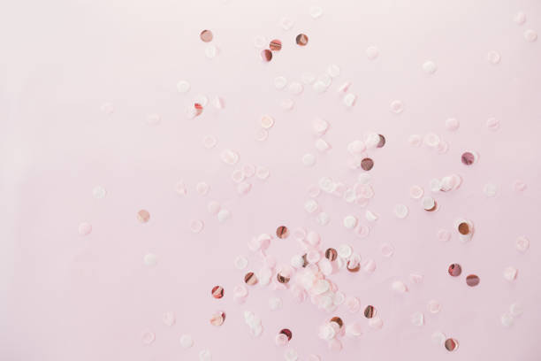 istock Creative layout made of christmas decor. Flat lay, top view. Festive pastel background. 1176788163