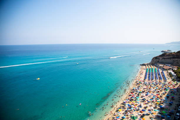 istock Tropea, public beach in Tropea from the top, overlooking the beach 1176789739