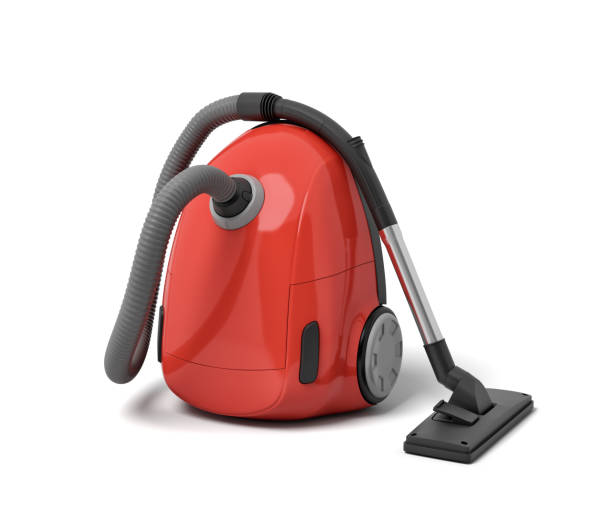 istock 3d rendering of red electric vacuum cleaner isolated on white background 1176790810