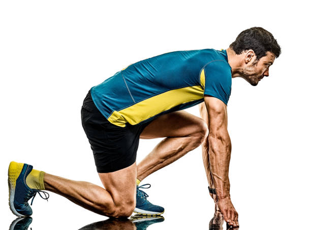 istock mature man running runner jogging jogger isolated white background 1176791188