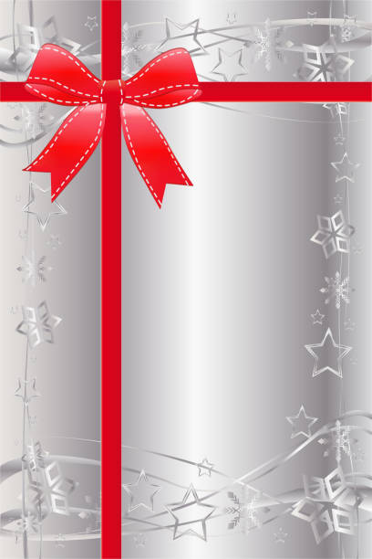 istock German Christmas or birthday voucher background with ribbon 1176793470
