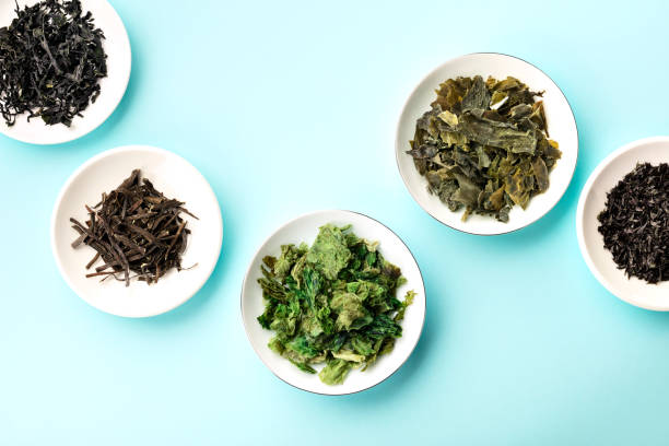 istock Various dry seaweed, sea vegetables, shot from above 1176793531