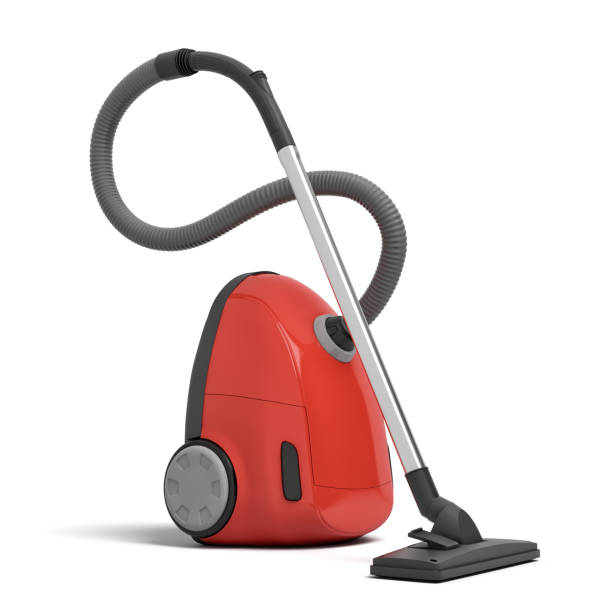 istock 3d rendering of red electric vacuum cleaner isolated on white background 1176793929
