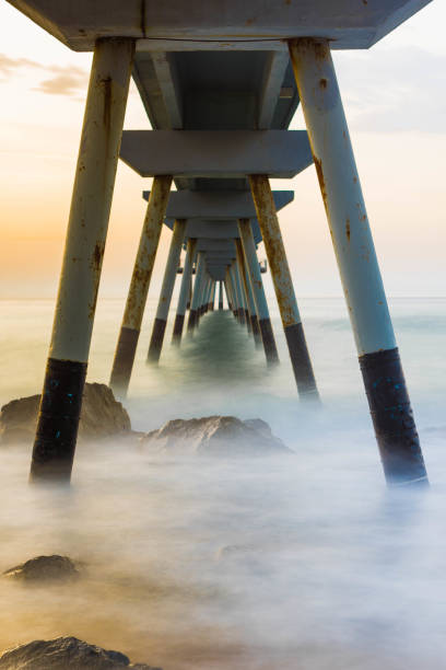 istock Long exposure photograph taken under the bridge 1176793930