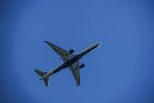 istock Blue sky and the plane of the image 1176797441