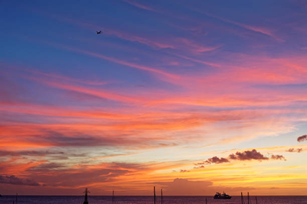 les Trois-Ilets, Martinique, FWI - Sunset in Anse Mitan