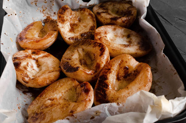 istock Caramelized Pears - Poached pears with spices in syrup 1176798687