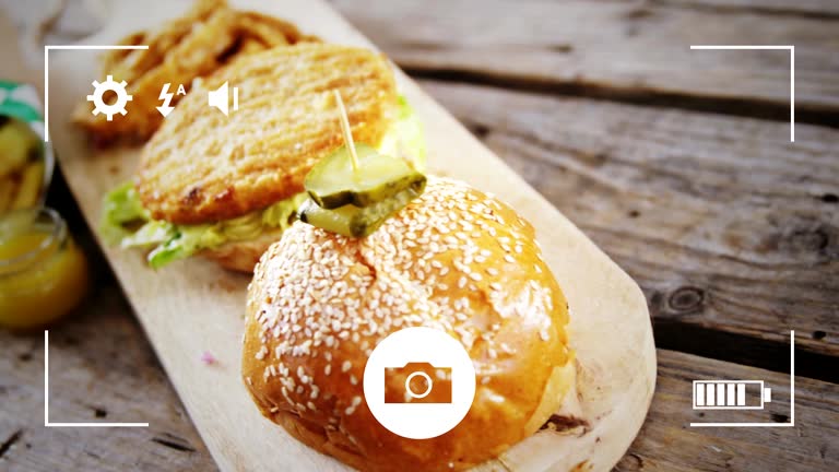 Taking photos of food on a digital camera