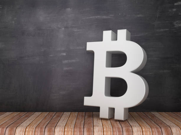 istock BITCOIN Symbol on Wood Floor - Chalkboard Background - 3D Rendering 1176802368
