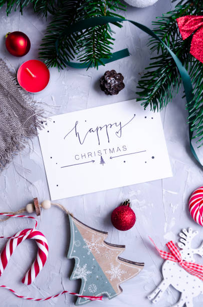 istock Christmas layout with toys, Christmas tree, tinsel and cocoa 1176805076
