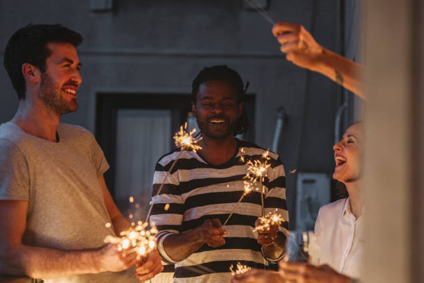 istock Happy People Having Party 1176808654
