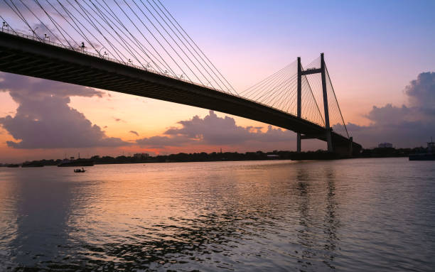 istock Cable stayed bridge known as the 