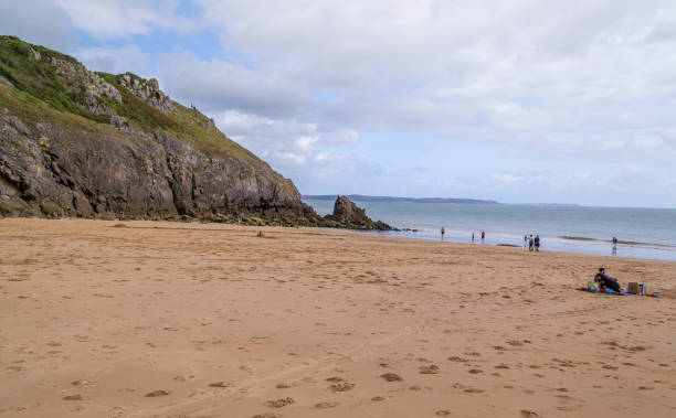 istock Wales coast on a summer holiday day. 1176812602