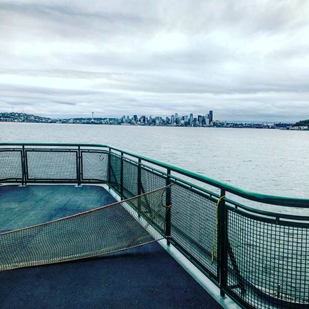 istock Seattle skyline view from a ferry boat on the Puget Sound 1176815151