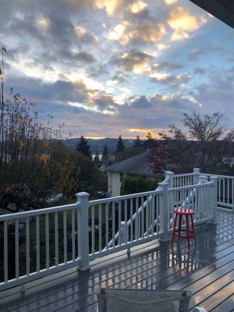 istock Sunrise and cloudy sky after rain 1176815381