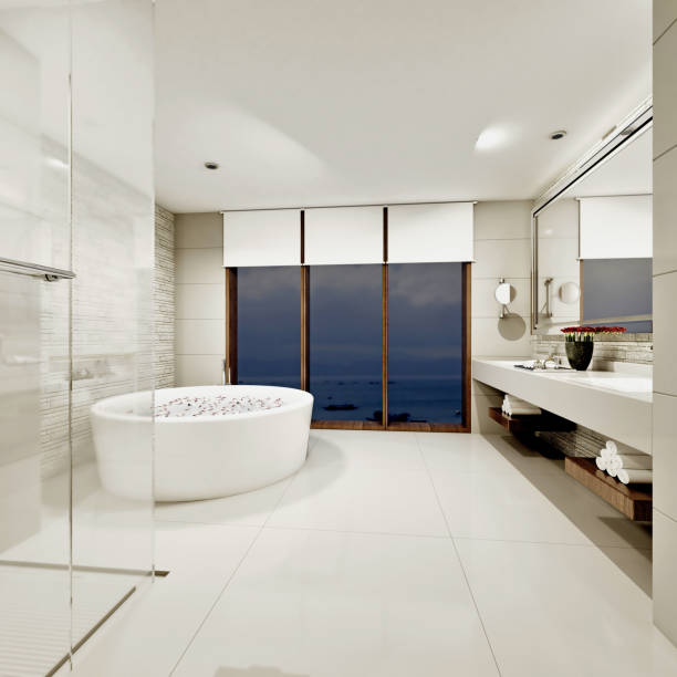 istock 3D Render of Luxury Bathroom 1176816122
