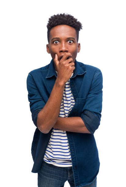 istock Young man with astonished facial expression 1176817361