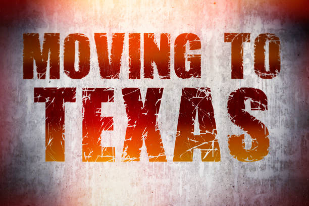 istock Moving To Texas Sign 1176817550