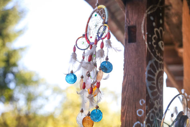 istock Colorful  handmade dreamcatcher in the wind 1176817610