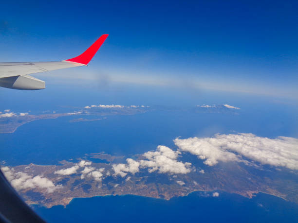istock view from the plane to the coastline 1176825392