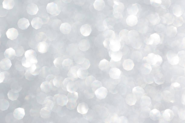 istock Abstract silver glitter background. Sparkle silver bokeh christmas background. 1176826763