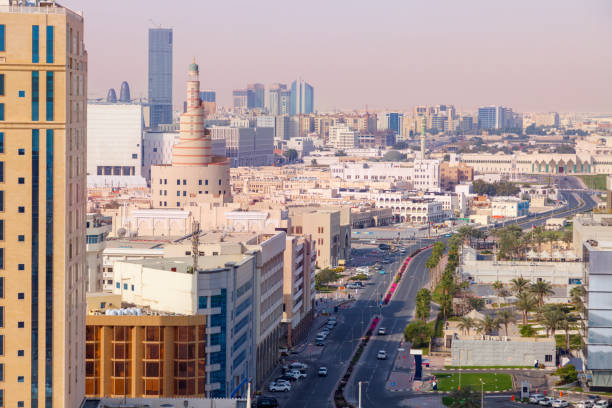 istock Aerial panorama of Doha 1176828096