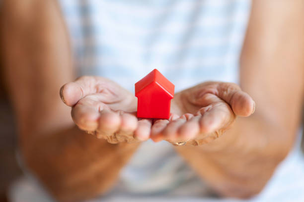 istock Elderly woman and her property 1176829865