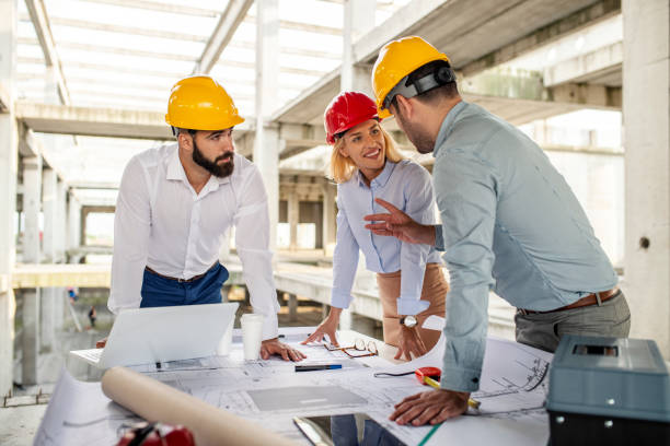 istock Group of engineering team had meeting at working site 1176835576