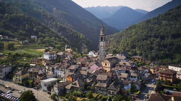 istock Ticino Villge Ancient from above 1176841865