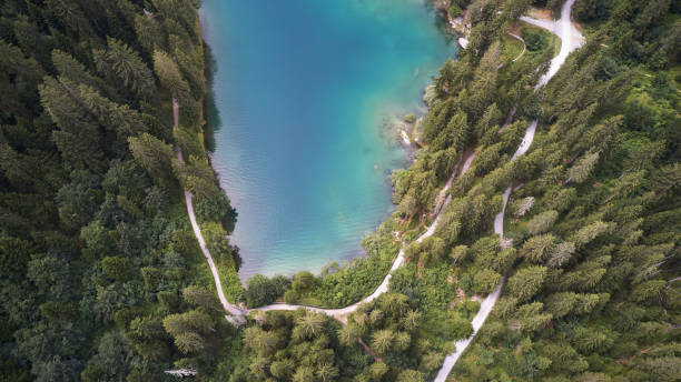 istock Lake Caumasee in Switzerland Aerial 1176842013