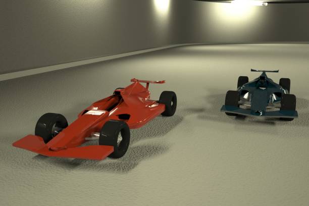 istock Racing car on the road 1176843796