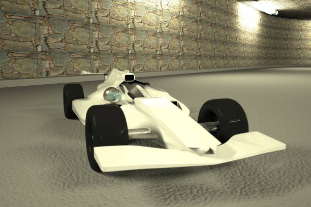 istock Racing car on the road 1176843806